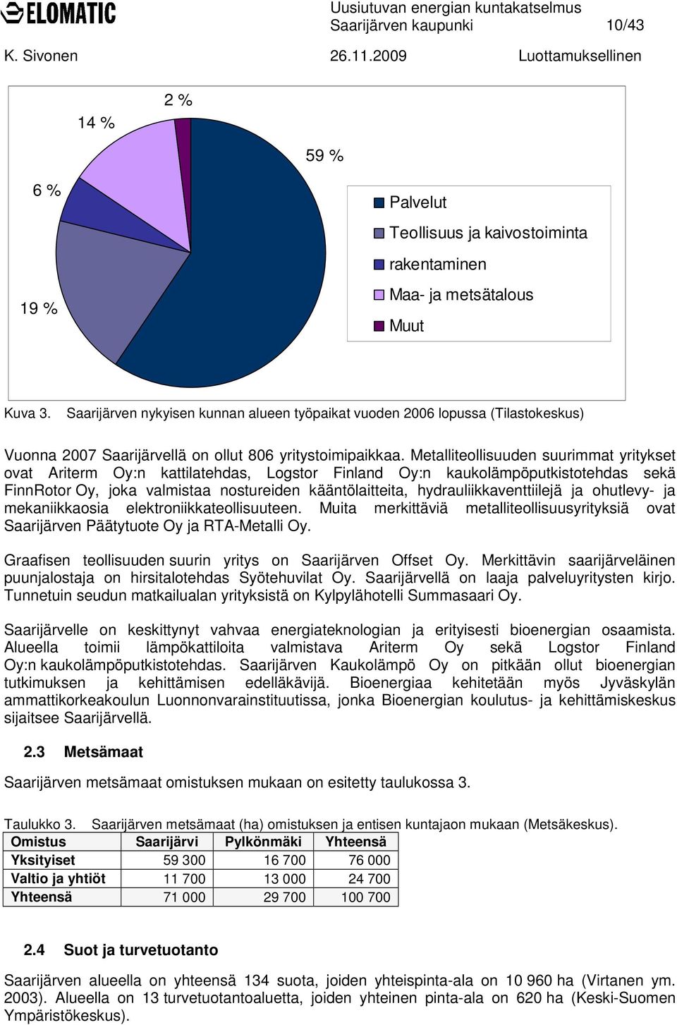 Metalliteollisuuden suurimmat yritykset ovat Ariterm Oy:n kattilatehdas, Logstor Finland Oy:n kaukolämpöputkistotehdas sekä FinnRotor Oy, joka valmistaa nostureiden kääntölaitteita,