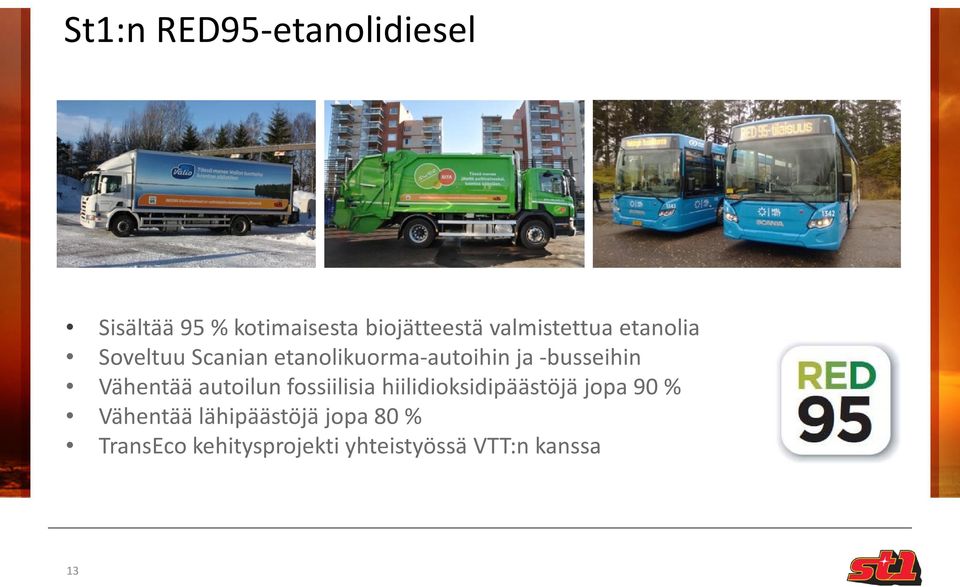 -busseihin Vähentää autoilun fossiilisia hiilidioksidipäästöjä jopa 90 %