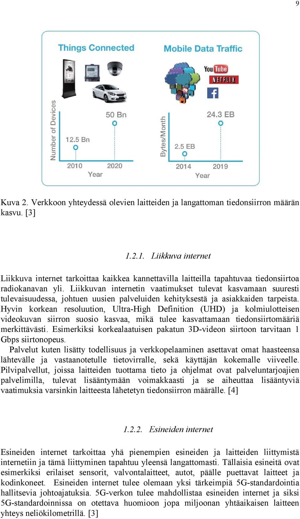 Liikkuvan internetin vaatimukset tulevat kasvamaan suuresti tulevaisuudessa, johtuen uusien palveluiden kehityksestä ja asiakkaiden tarpeista.