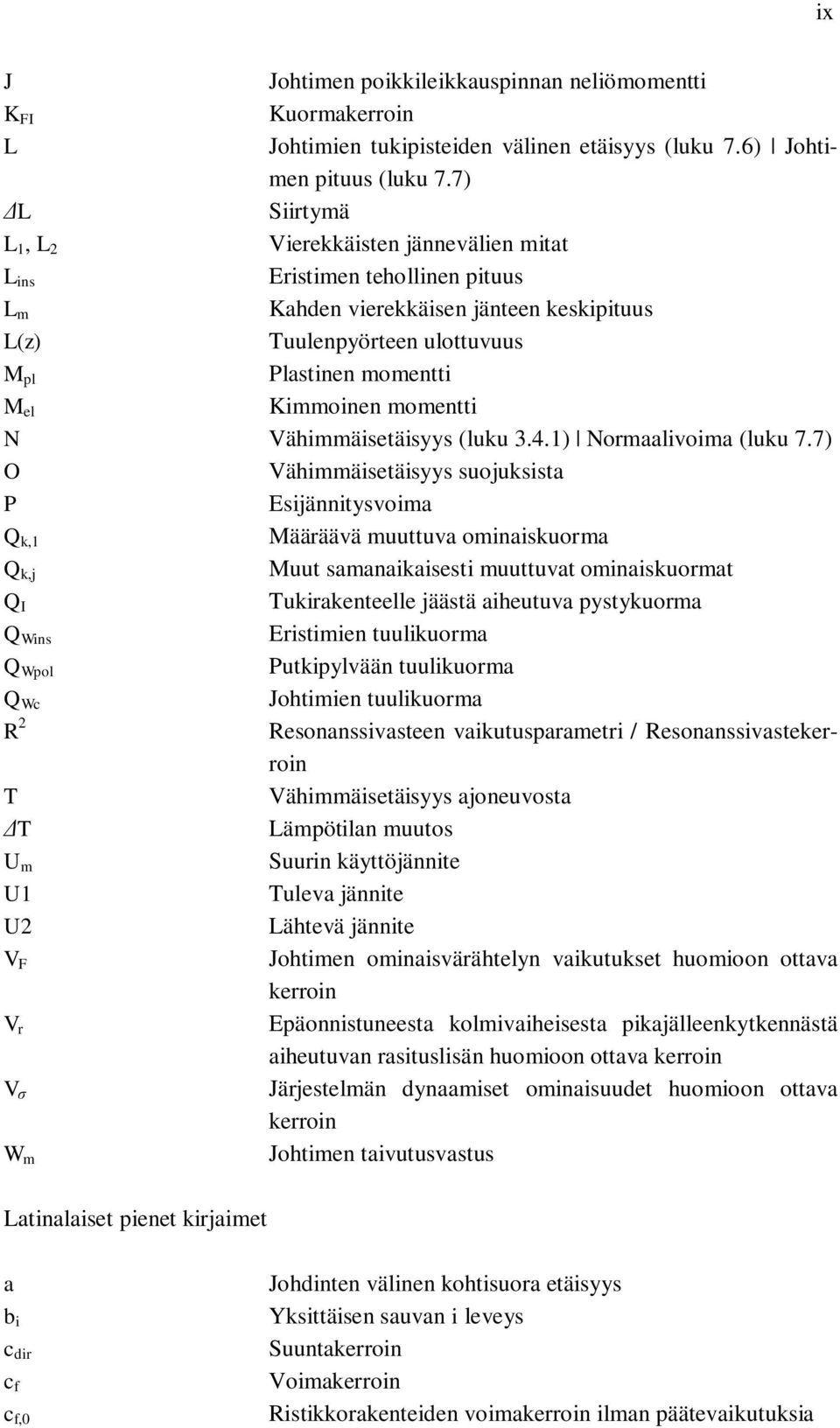 Kimmoinen momentti N Vähimmäisetäisyys (luku 3.4.1) Normaalivoima (luku 7.
