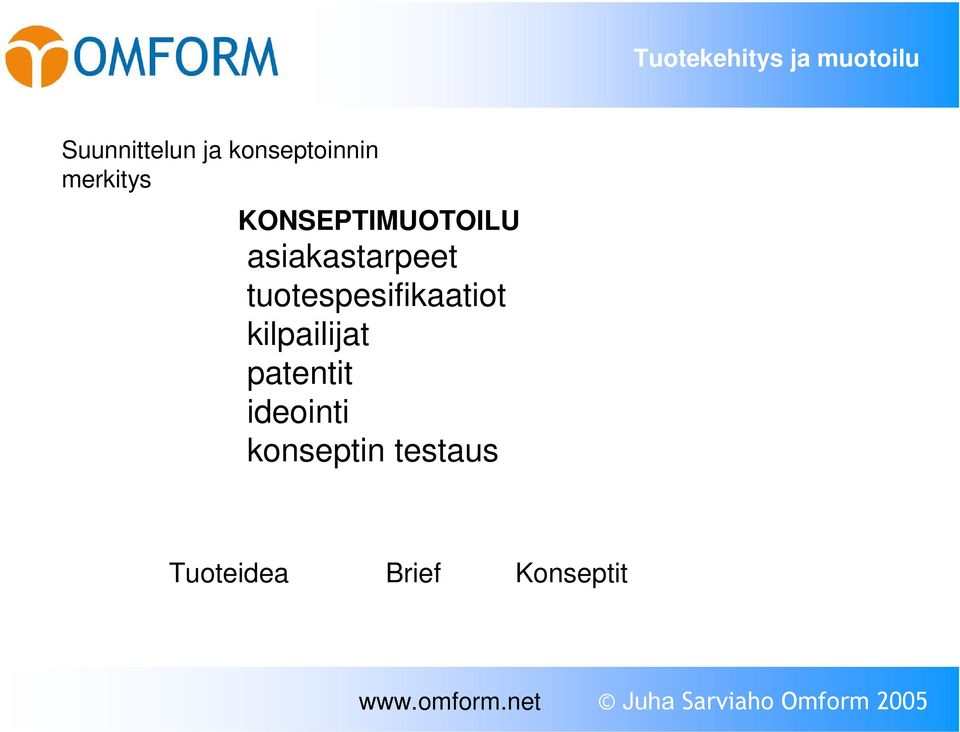 tuotespesifikaatiot kilpailijat patentit