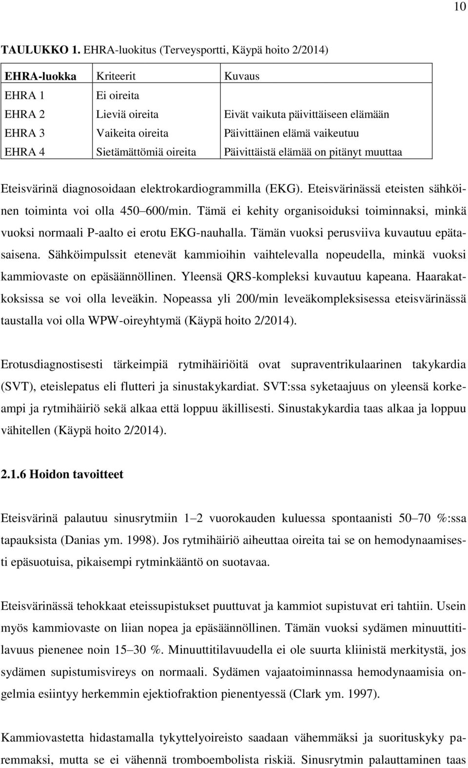 vaikeutuu EHRA 4 Sietämättömiä oireita Päivittäistä elämää on pitänyt muuttaa Eteisvärinä diagnosoidaan elektrokardiogrammilla (EKG). Eteisvärinässä eteisten sähköinen toiminta voi olla 450 600/min.