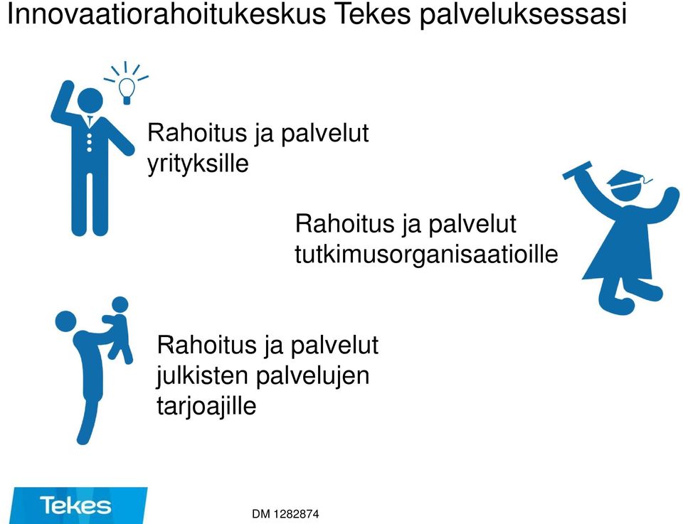 palvelut tutkimusorganisaatioille Rahoitus ja