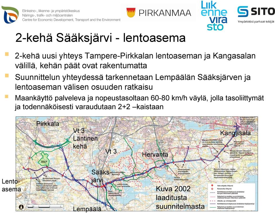 Maankäyttö palveleva ja nopeustasoltaan 60-80 km/h väylä, jolla tasoliittymät ja todennäköisesti varaudutaan 2+2