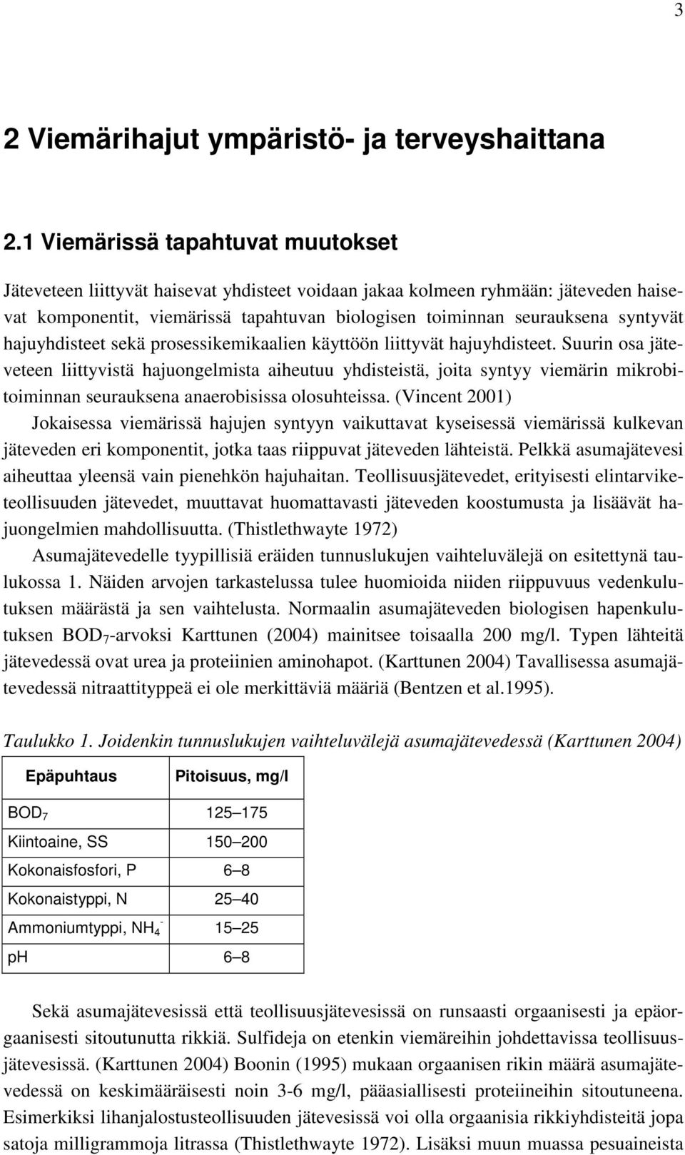 syntyvät hajuyhdisteet sekä prosessikemikaalien käyttöön liittyvät hajuyhdisteet.