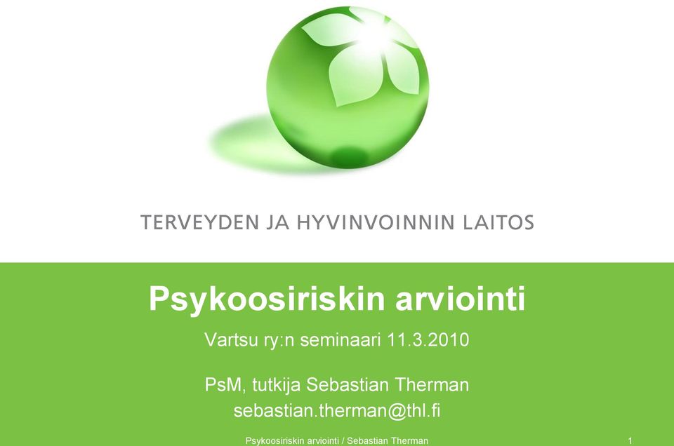 2010 PsM, tutkija Sebastian Therman