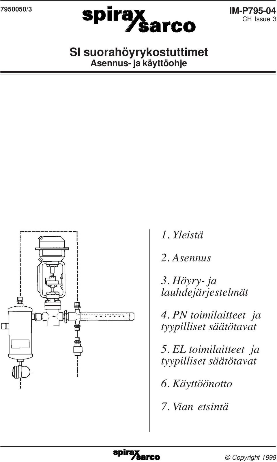 PN toimilaitteet ja tyypilliset säätötavat 5.