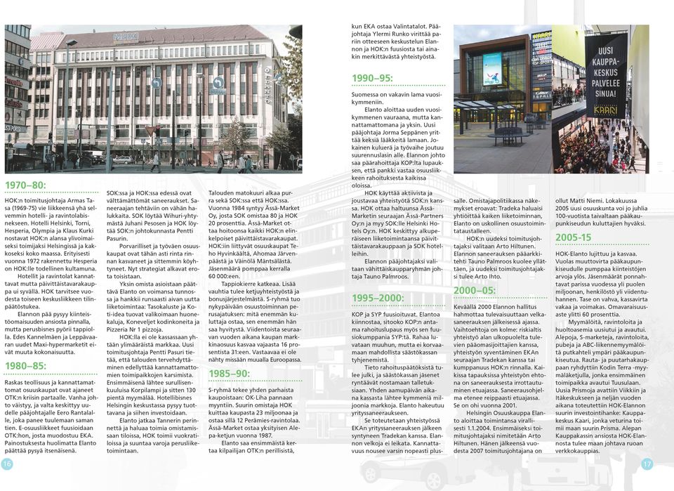 Hotelli Helsinki, Torni, Hesperia, Olympia ja Klaus Kurki nostavat HOK:n alansa ylivoimaiseksi toimijaksi Helsingissä ja kakkoseksi koko maassa.