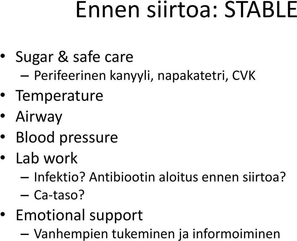 pressure Lab work Infektio?