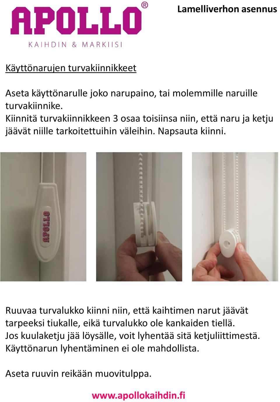 Napsauta kiinni.