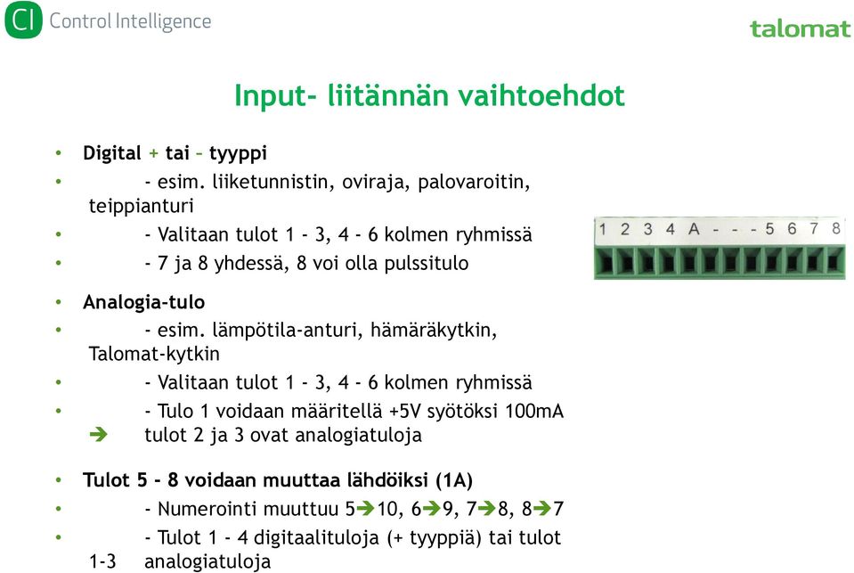 Analogia-tulo - esim.