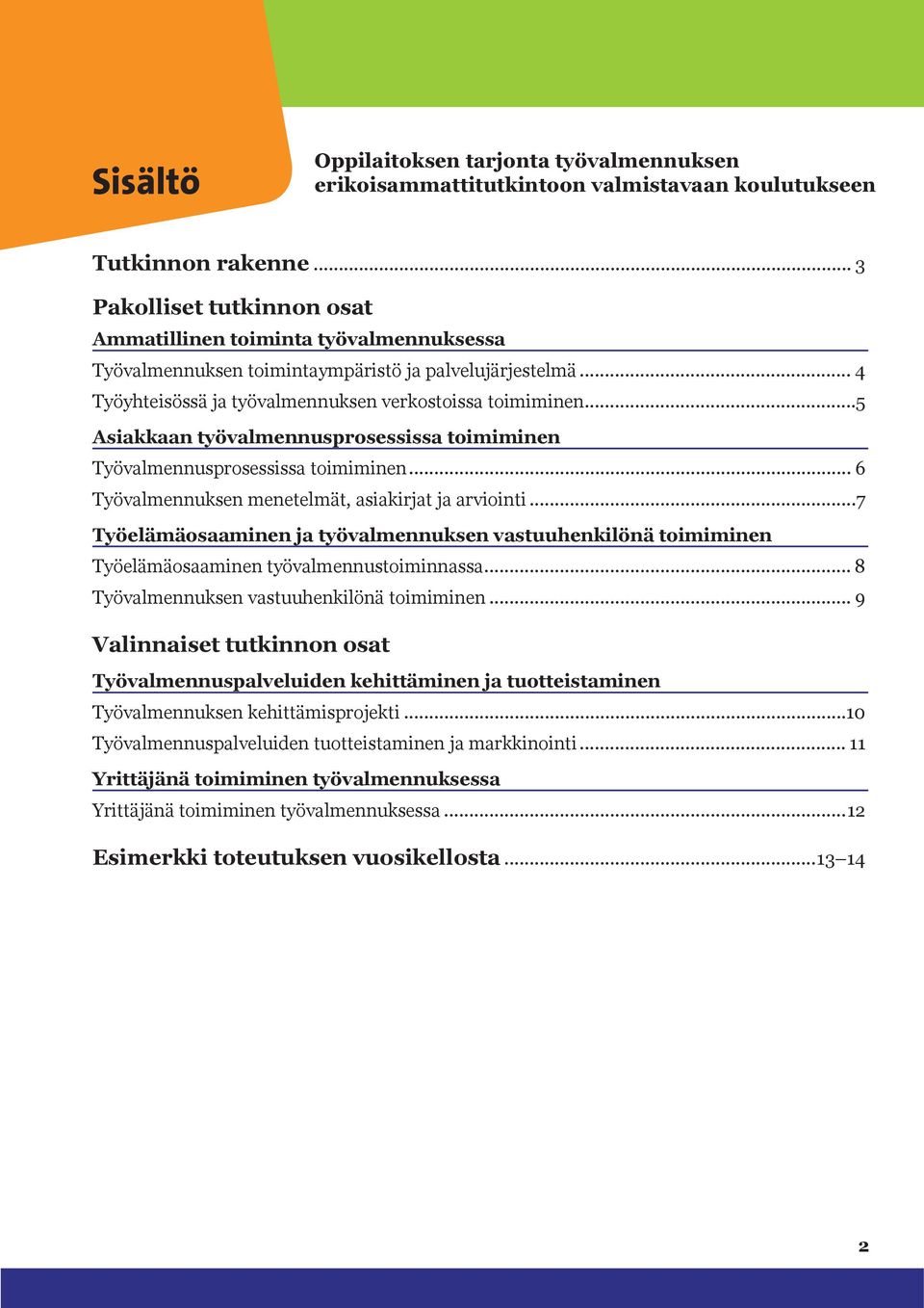 ..5 Asiakkaan työvalmennusprosessissa toimiminen Työvalmennusprosessissa toimiminen... 6 Työvalmennuksen menetelmät, asiakirjat ja arviointi.