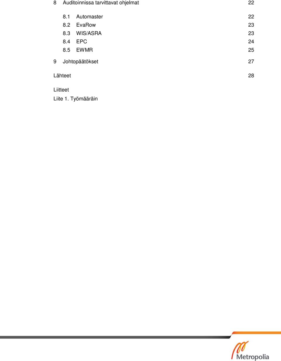 3 WIS/ASRA 23 8.4 EPC 24 8.