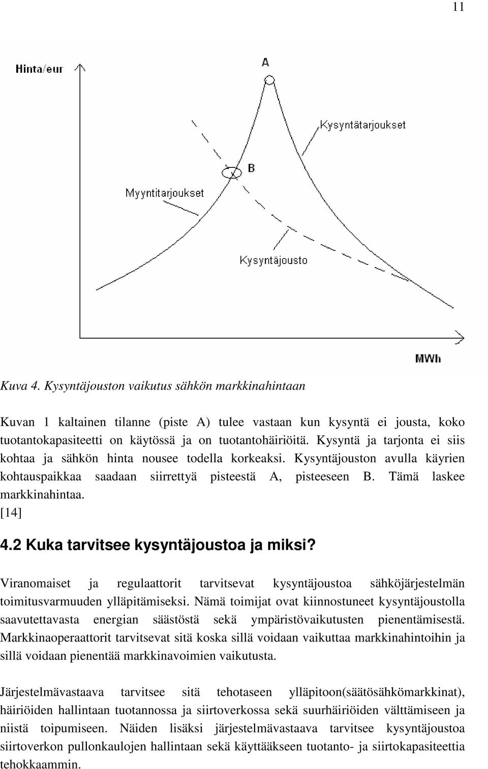 [14] 4.2 Kuka tarvitsee kysyntäjoustoa ja miksi? Viranomaiset ja regulaattorit tarvitsevat kysyntäjoustoa sähköjärjestelmän toimitusvarmuuden ylläpitämiseksi.