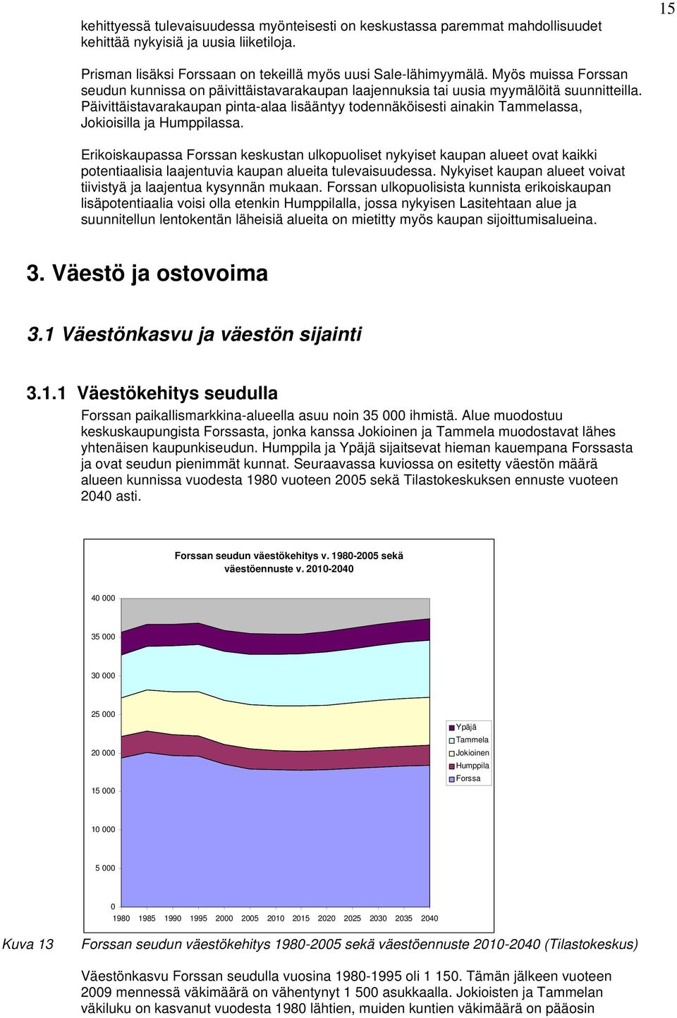 Päivittäistavarakaupan pinta-alaa lisääntyy todennäköisesti ainakin Tammelassa, Jokioisilla ja Humppilassa.