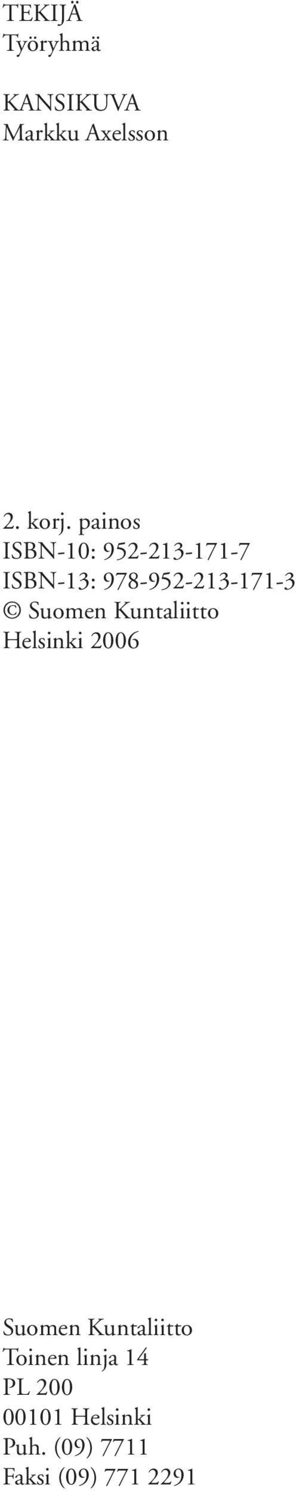 Suomen Kuntaliitto Helsinki 2006 Suomen Kuntaliitto