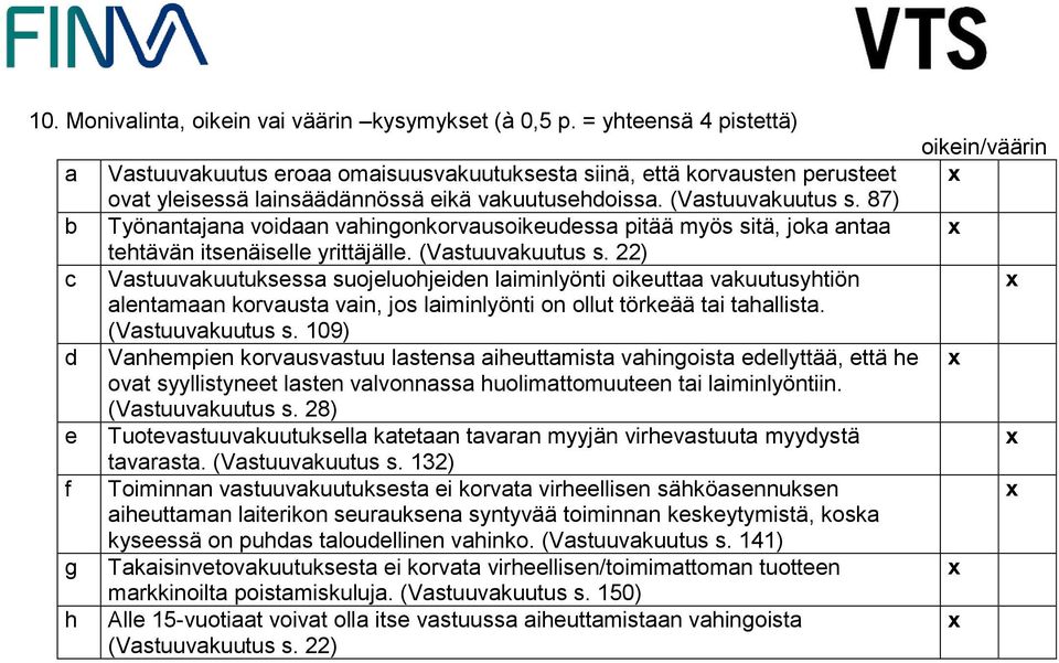 87) b Työnantajana voidaan vahingonkorvausoikeudessa pitää myös sitä, joka antaa tehtävän itsenäiselle yrittäjälle. (Vastuuvakuutus s.