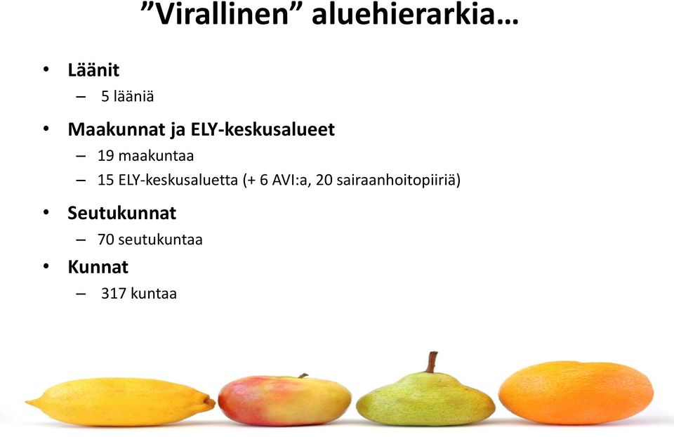 ELY-keskusaluetta (+ 6 AVI:a, 20