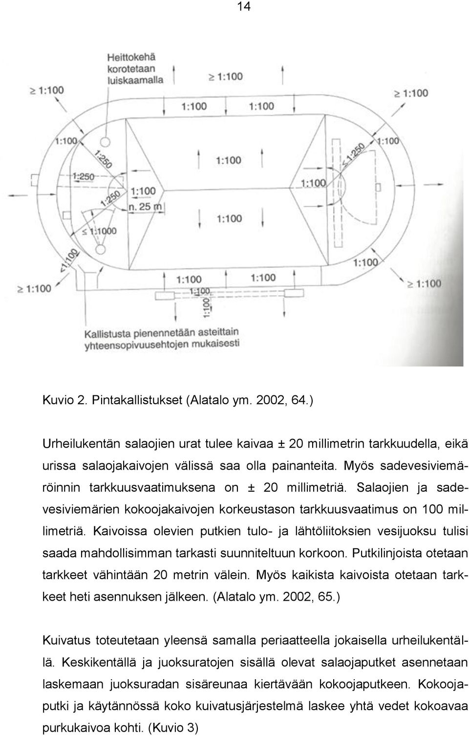 Kaivoissa olevien putkien tulo- ja lähtöliitoksien vesijuoksu tulisi saada mahdollisimman tarkasti suunniteltuun korkoon. Putkilinjoista otetaan tarkkeet vähintään 20 metrin välein.