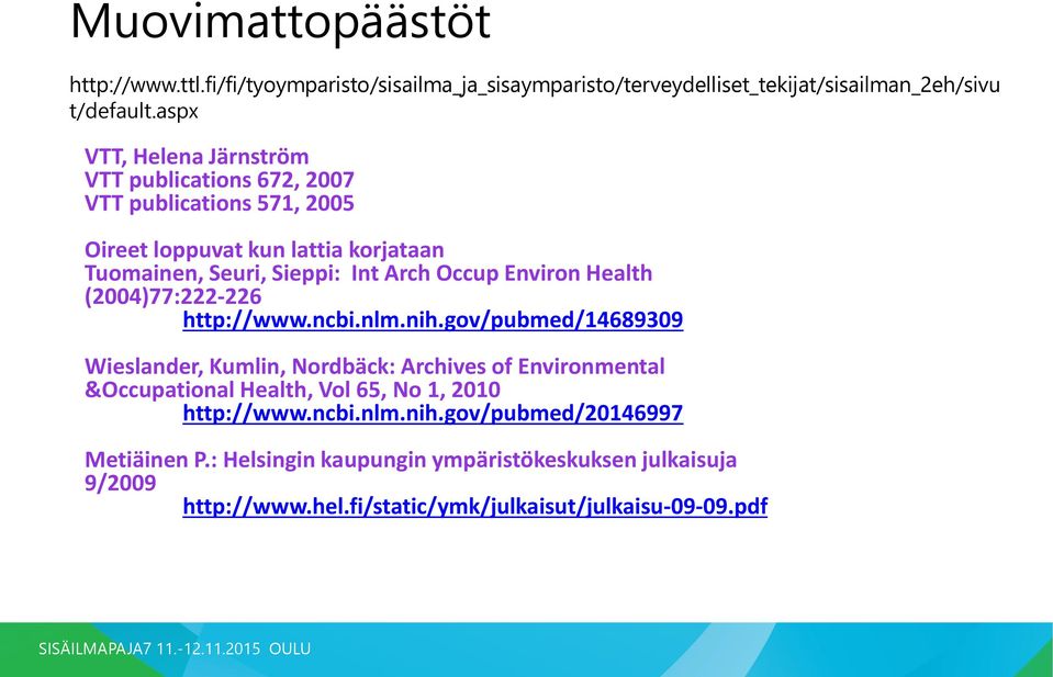 Environ Health (2004)77:222-226 http://www.ncbi.nlm.nih.