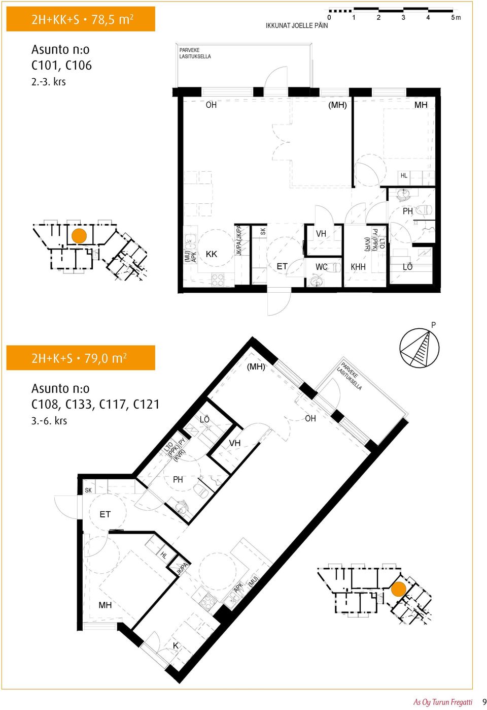 krs () KK () KHH 57,0 m 2 30 P 2H+K+S 79,0 m 2 () C108,