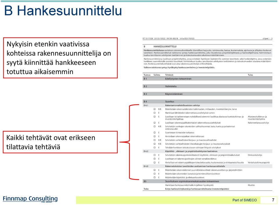 syytä kiinnittää hankkeeseen totuttua