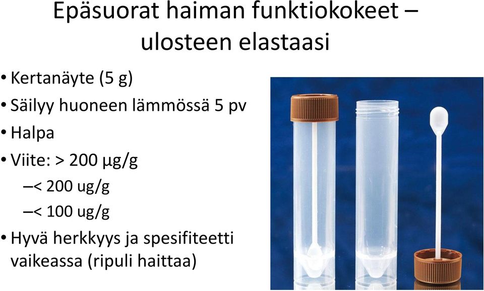 Halpa Viite: > 200 µg/g < 200 ug/g < 100 ug/g