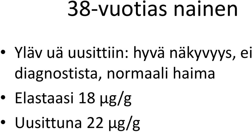 diagnostista, normaali haima