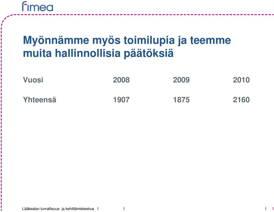 hallinnollisia päätöksiä