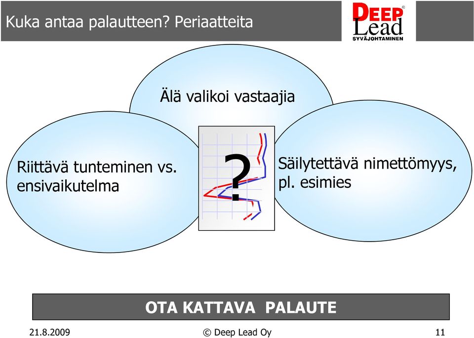 Riittävä tunteminen vs. ensivaikutelma?