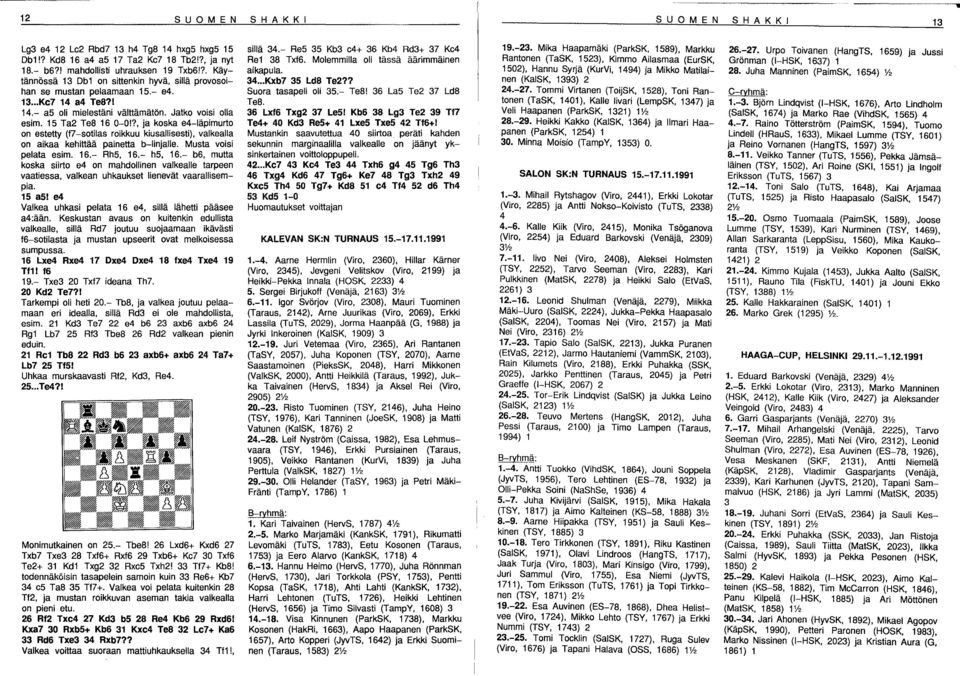 ?, ja koska e4-läpimurto on estetty (17-sotilas roikkuu kiusallisesti), vaikealla on aikaa kehittää painetta b-linjalle. Musta voisi pelata esim. 16.- Rh5, 16.- h5, 16.