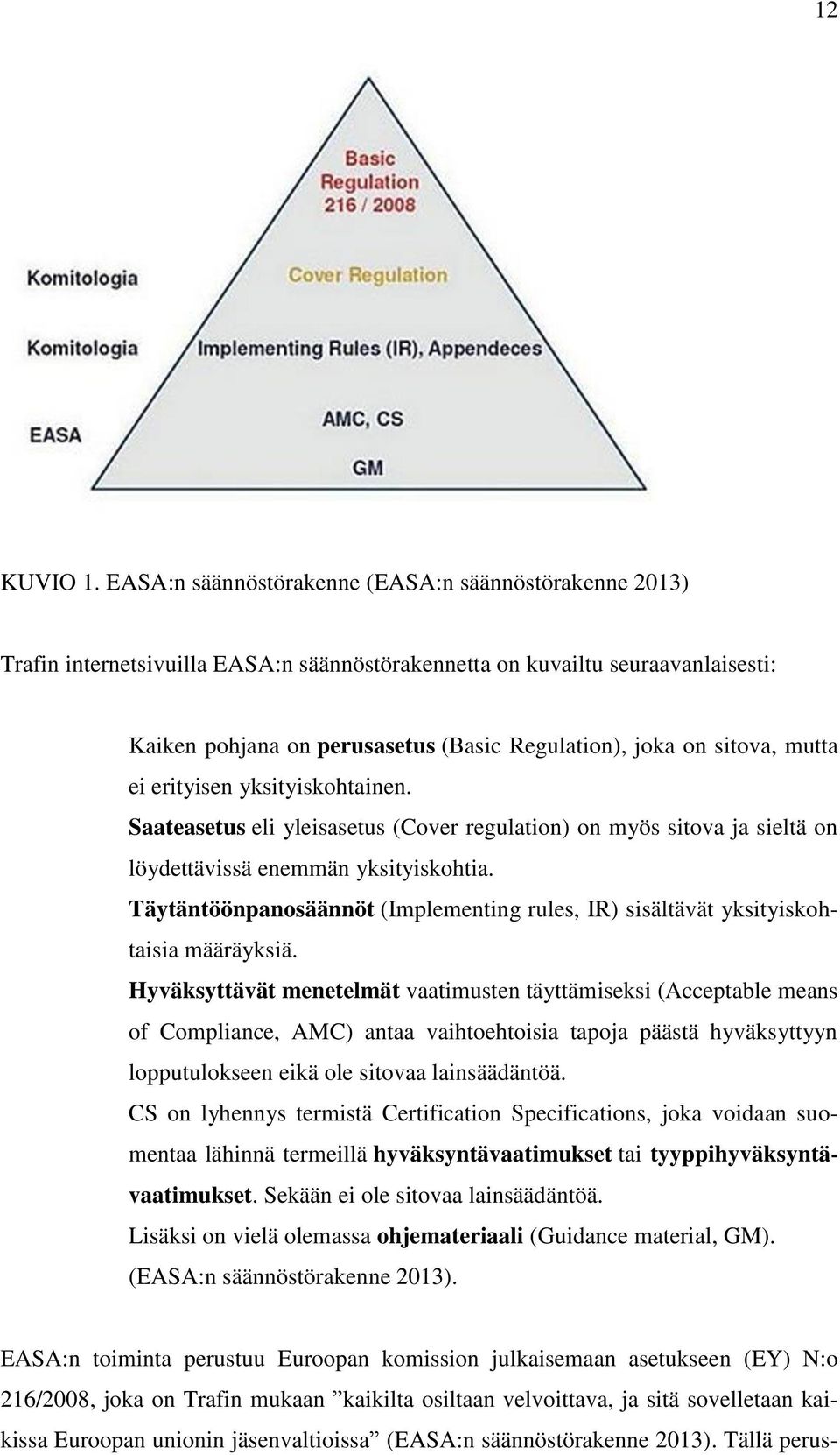 sitova, mutta ei erityisen yksityiskohtainen. Saateasetus eli yleisasetus (Cover regulation) on myös sitova ja sieltä on löydettävissä enemmän yksityiskohtia.