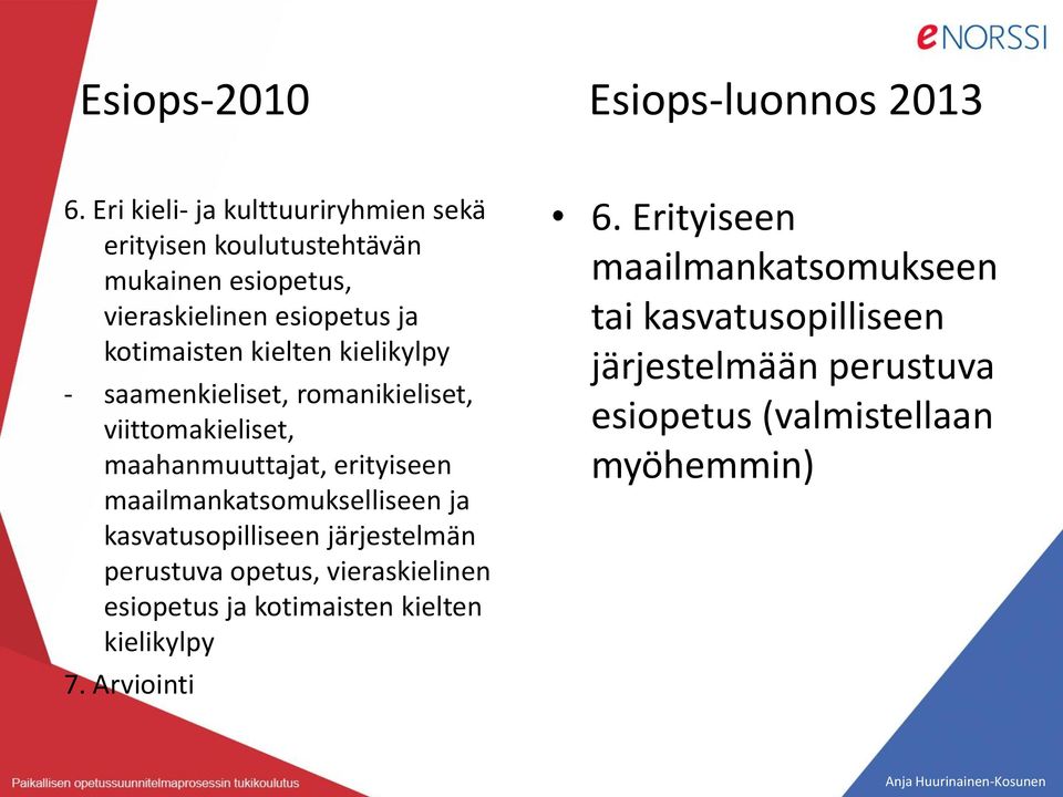 kielikylpy - saamenkieliset, romanikieliset, viittomakieliset, maahanmuuttajat, erityiseen maailmankatsomukselliseen ja