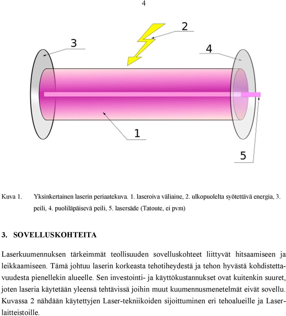 Tämä johtuu laserin korkeasta tehotiheydestä ja tehon hyvästä kohdistettavuudesta pienellekin alueelle.