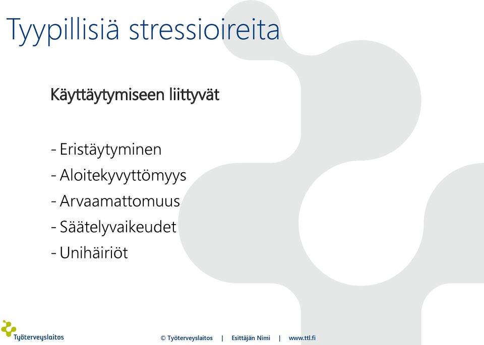 Eristäytyminen - Aloitekyvyttömyys