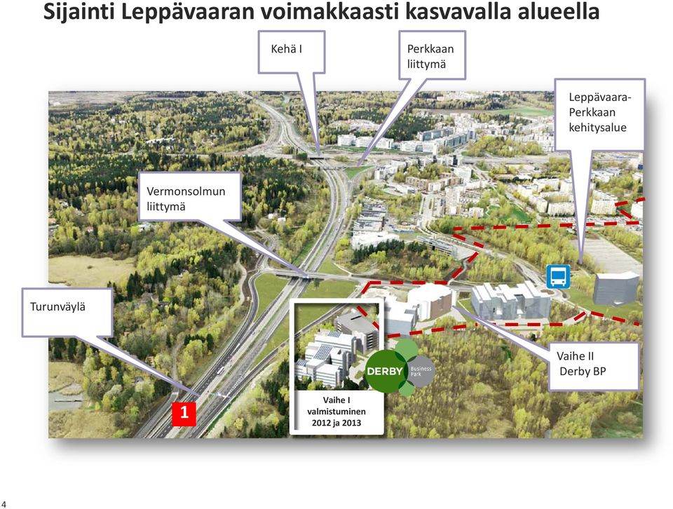 Perkkaan kehitysalue Vermonsolmun liittymä