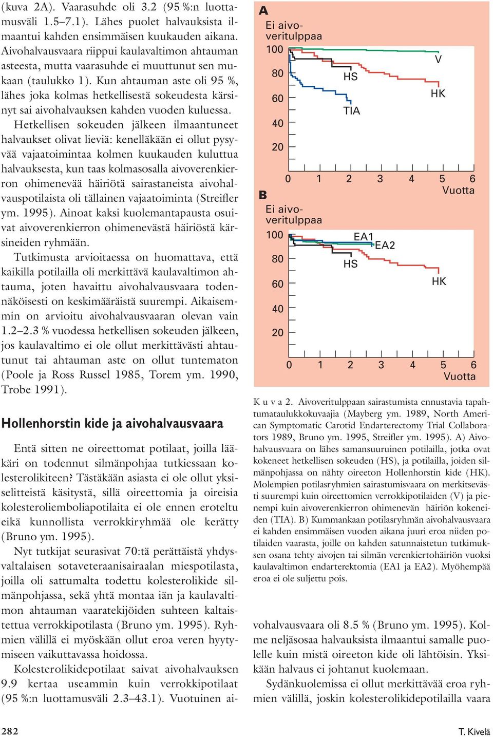 Kun ahtauman aste oli 95 %, lähes joka kolmas hetkellisestä sokeudesta kärsinyt sai aivohalvauksen kahden vuoden kuluessa.