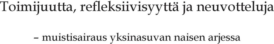 neuvotteluja