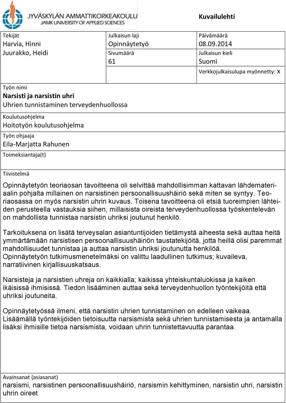 Miten selviytyä jälkeen dating narsisti