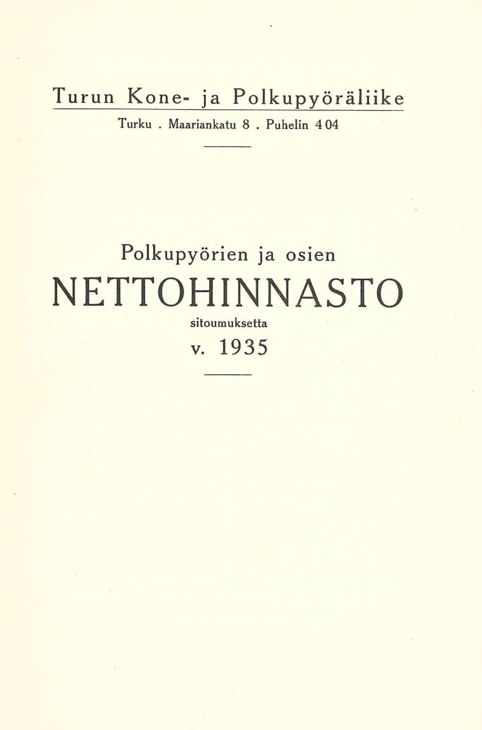 8. 4 04 Polkupyörien ja osien