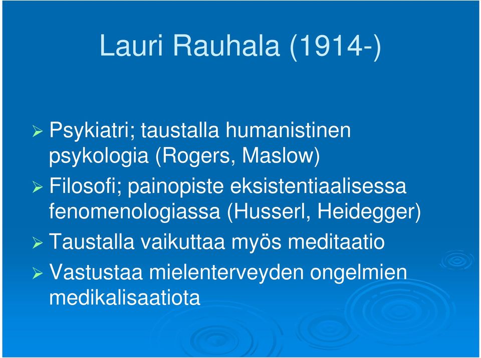 eksistentiaalisessa fenomenologiassa (Husserl, Heidegger)