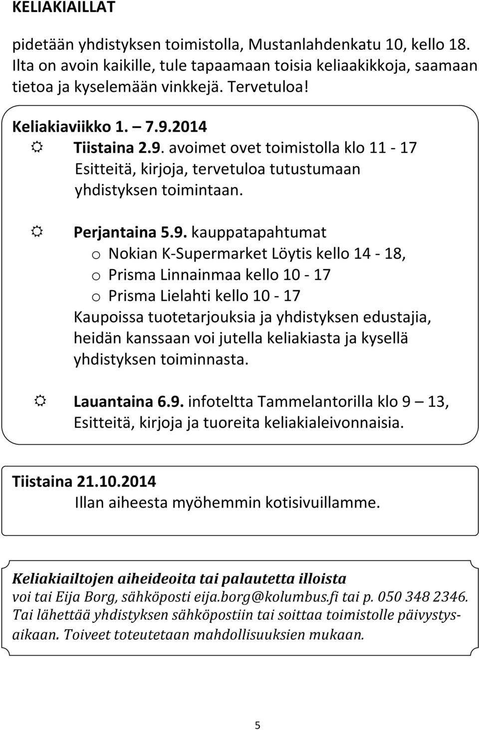 2014 Tiistaina 2.9.