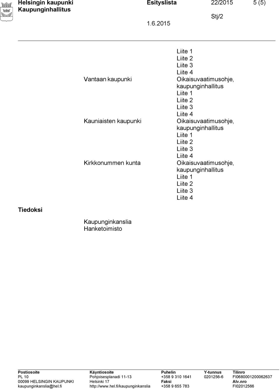 Kauniaisten kaupunki Kirkkonummen