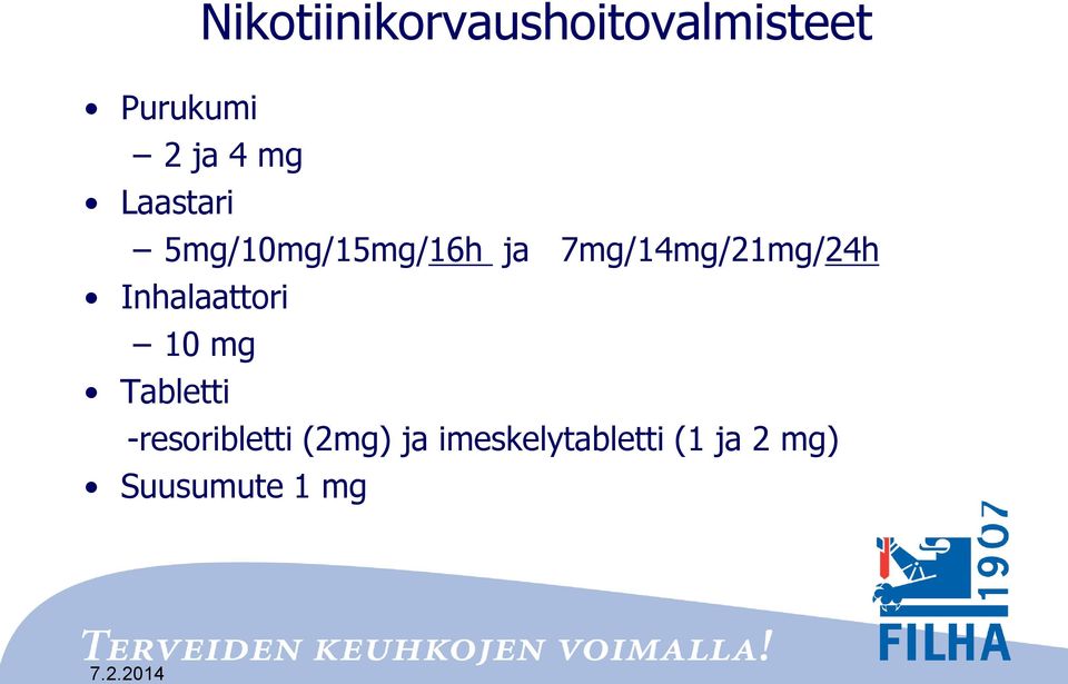 7mg/14mg/21mg/24h Inhalaattori 10 mg Tabletti