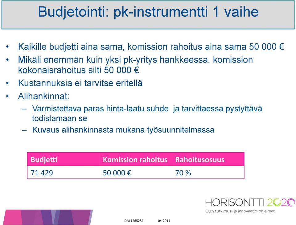 tarvitse eritellä Alihankinnat: Varmistettava paras hinta-laatu suhde ja tarvittaessa pystyttävä