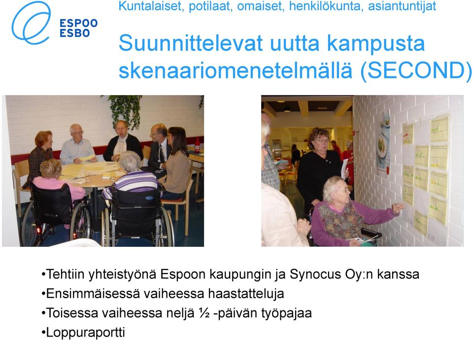 yhteistyönä Espoon kaupungin ja Synocus Oy:n kanssa Ensimmäisessä