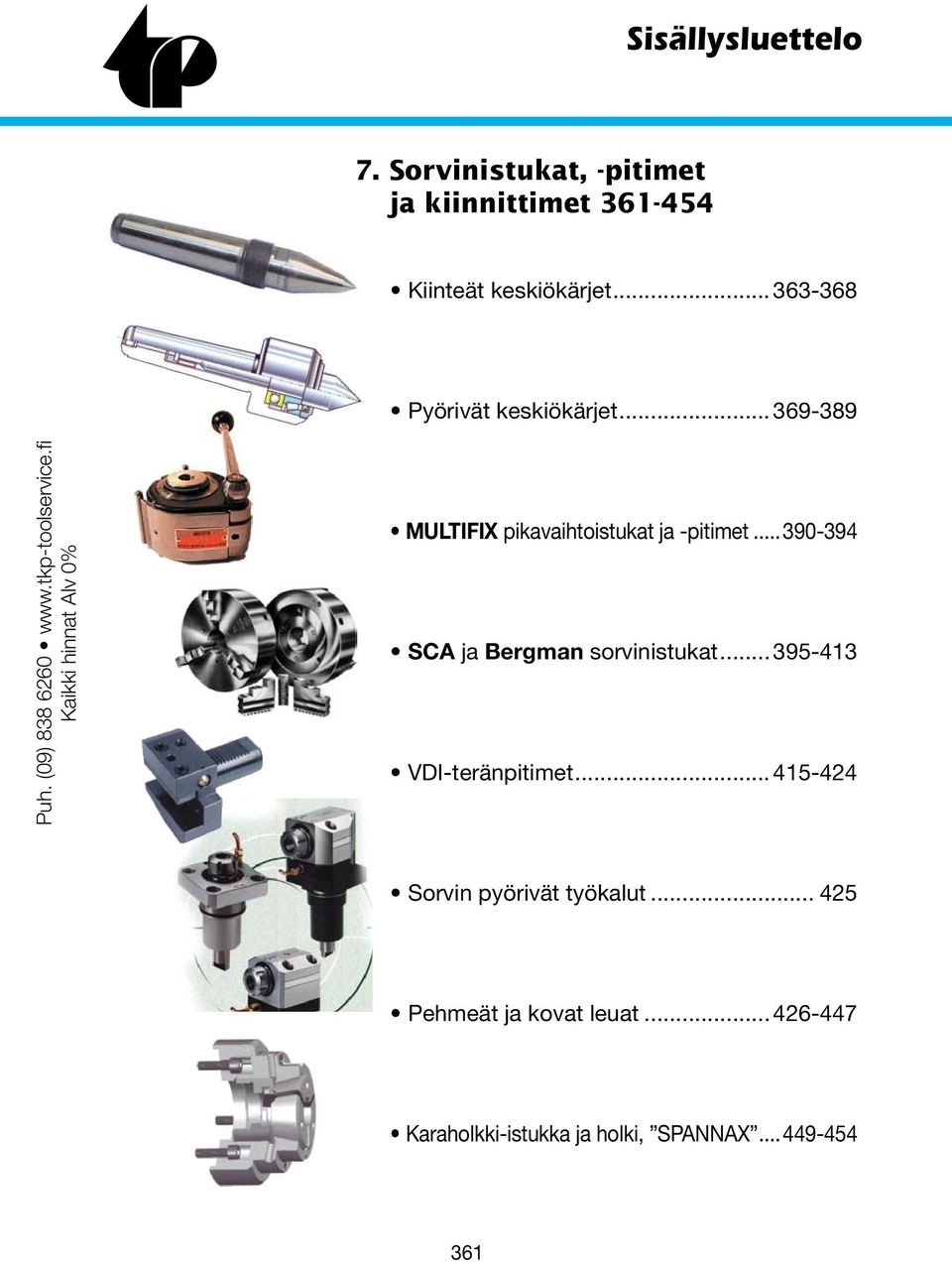 fi Kaikki hinnat Alv 0% MULTIFIX pikavaihtoistukat ja -pitimet...390-394 SCA ja Bergman sorvinistukat.