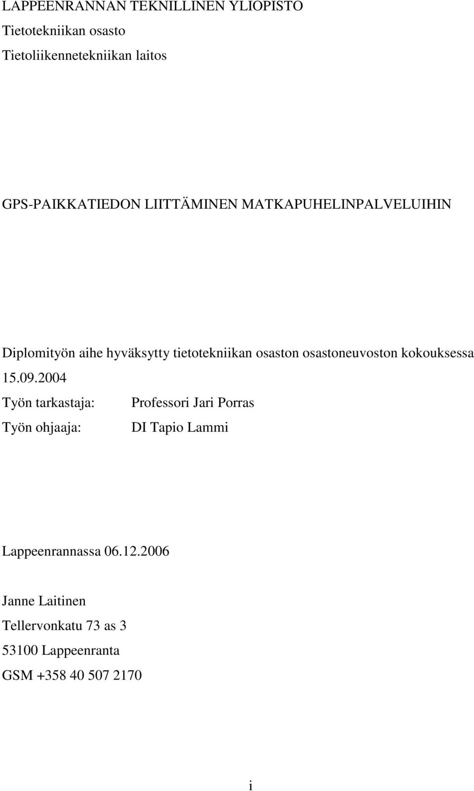 osaston osastoneuvoston kokouksessa 15.09.