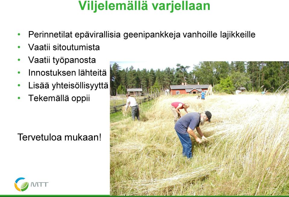 Innostuksen lähteitä Lisää yhteisöllisyyttä Tekemällä oppii