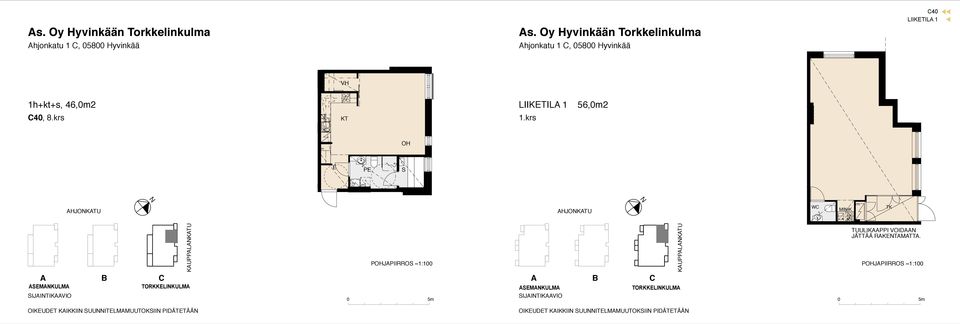 ~1:100 AMAULMA TOLIULMA IJAITIAAVIO AUPPALAATU TUULIAAPPI VOIDAA JÄTTÄÄ